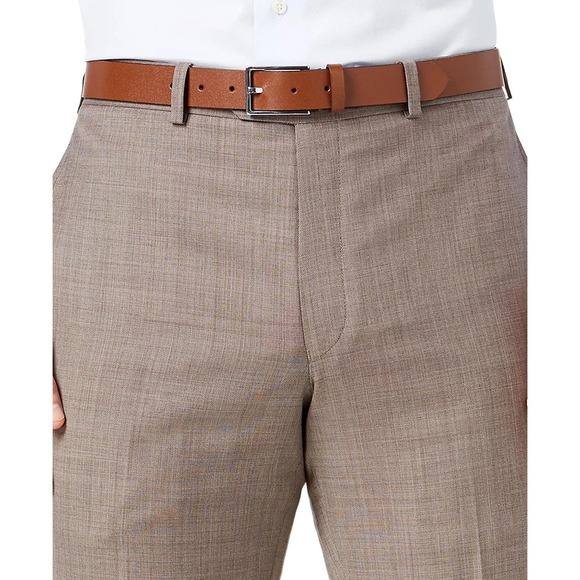 Michael‎ Kors Mens Classic fit Dress Pants 36Wx34L Tan Light Brown Stretch - Picture 4 of 7